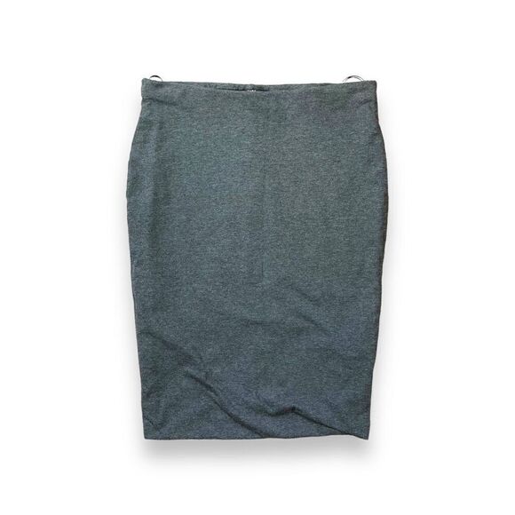 Zara W & B Collection Heather Gray Stretch Mini Skirt Sz 28 - Picture 3 of 11